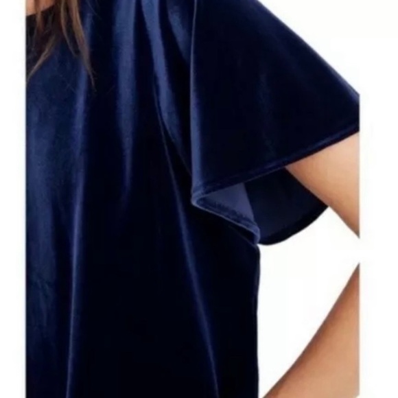 MADEWELL Blue Velvet Top EUC - Picture 3 of 11